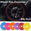 New 8M Car Vehicle Color Wheel Rims Protectors Decor Strip Tire Guard Line Rubber Mounding Trim Tire Guard Line