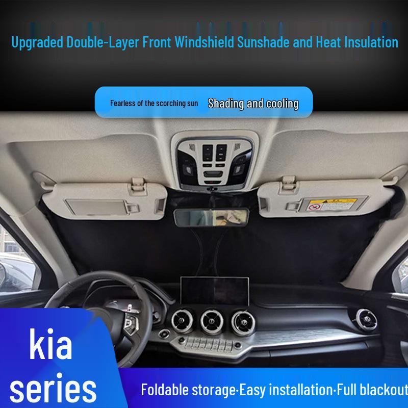 Kia K3 Stonic Eeed Yipao KX1 Солнцезащитный козырек на лобовое стекло: Полное покрытие, теплоизоляция и защита от солнца