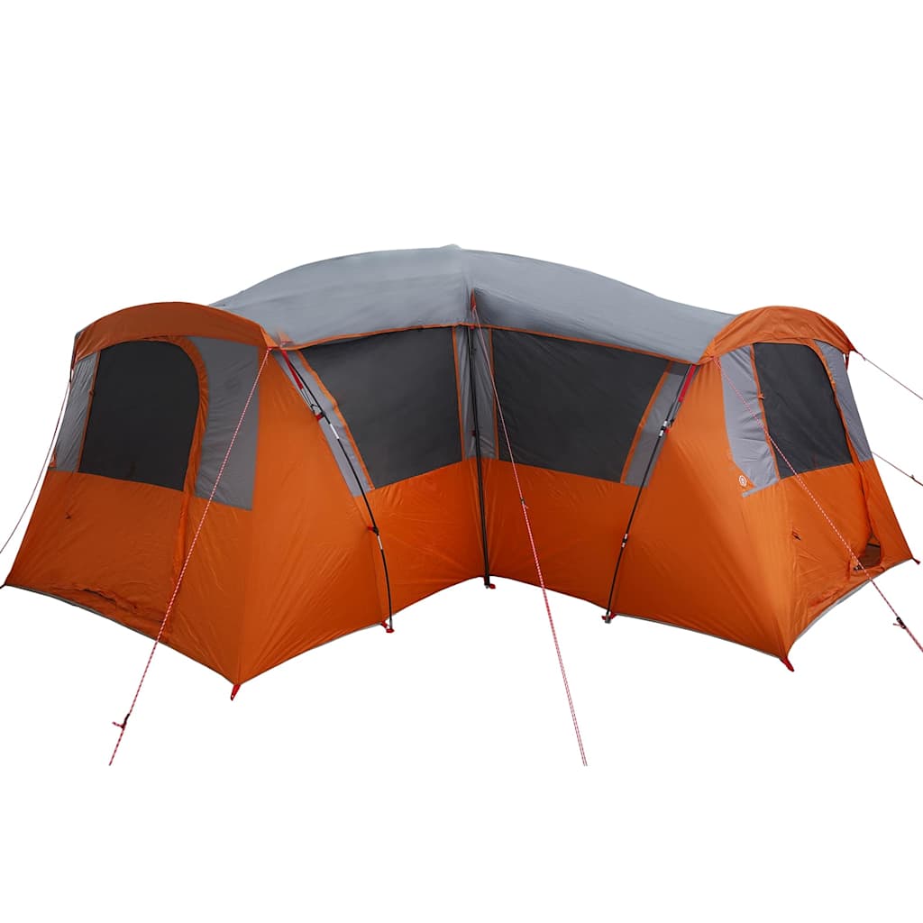 Family Tent for 20 Persons Gray and Orange 745 x 700 x 217 cm