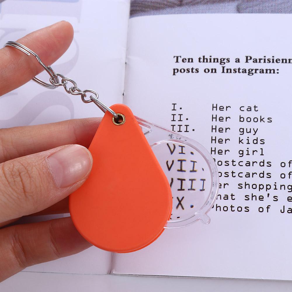 With Magnifying Tools Loupe Microscope Magnifier with Key Chain Magnifying Glass Folding Magnifier