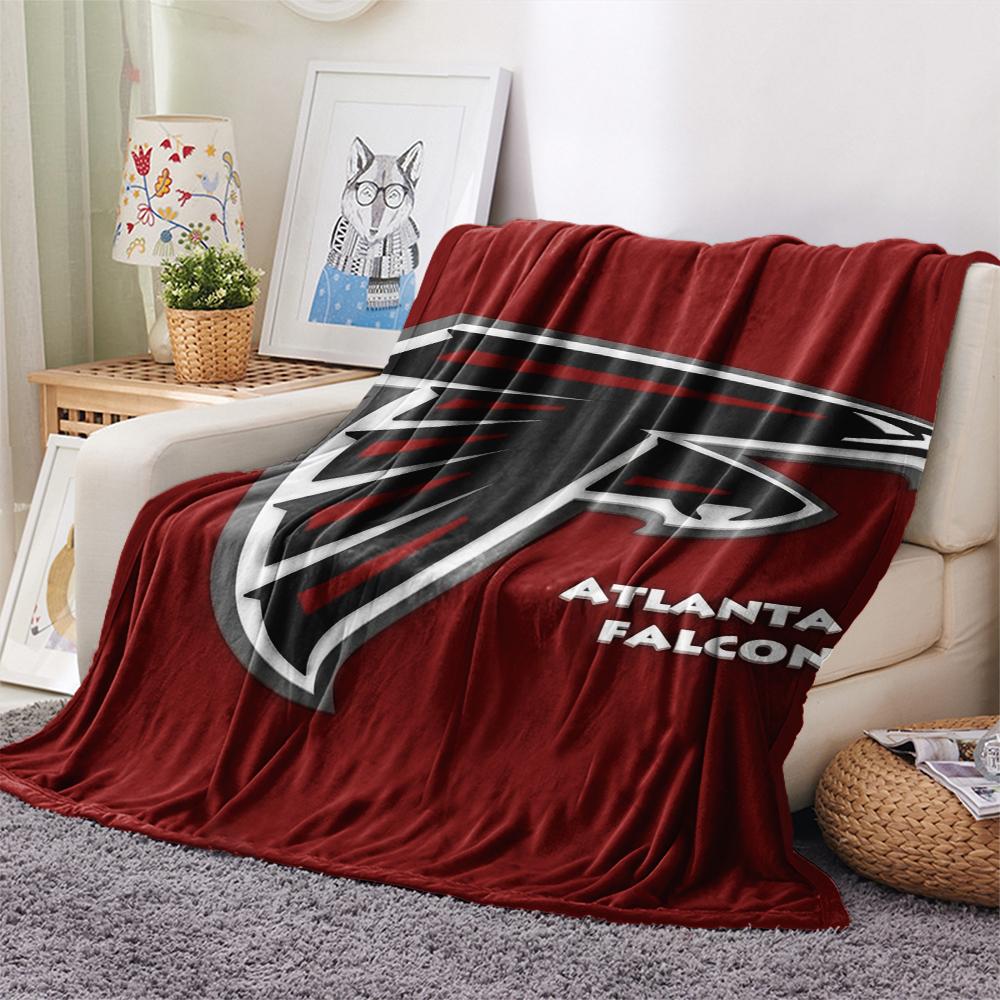 Фланелевое одеяло с принтом Atlanta Falcons, Высококачественное, Удобное для всех сезонов, Декор для дома, Тепло и уют, Идеально для рождественских подарков