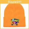 Sprunki Fashion Knitted Hat Solid Color Print Cute Pattern Unisex Design