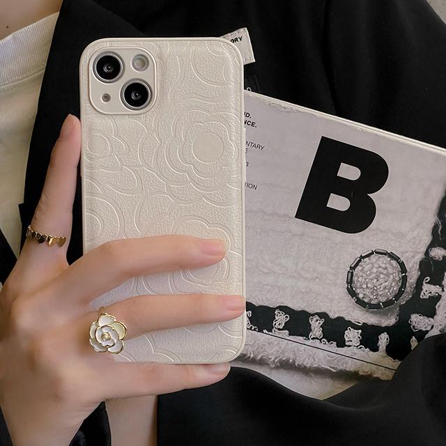 Роскошный кожаный чехол для телефона с 3D принтом «Цветок камелии» для Iphone 13 Pro Max Mini 12 11 7 8 Plus X Xs Xr Se 2020 2, женский чехол