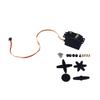 5 Sets 55G Servo Motor and Arms 180 Degree Angle Plastic Gear Analog Servo Motor for Biped Robot RC Car Boat 3‑7.2V