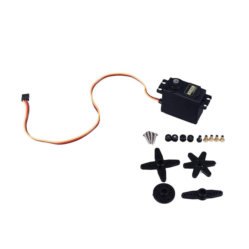 5 Sets 55G Servo Motor and Arms 180 Degree Angle Plastic Gear Analog Servo Motor for Biped Robot RC Car Boat 3‑7.2V
