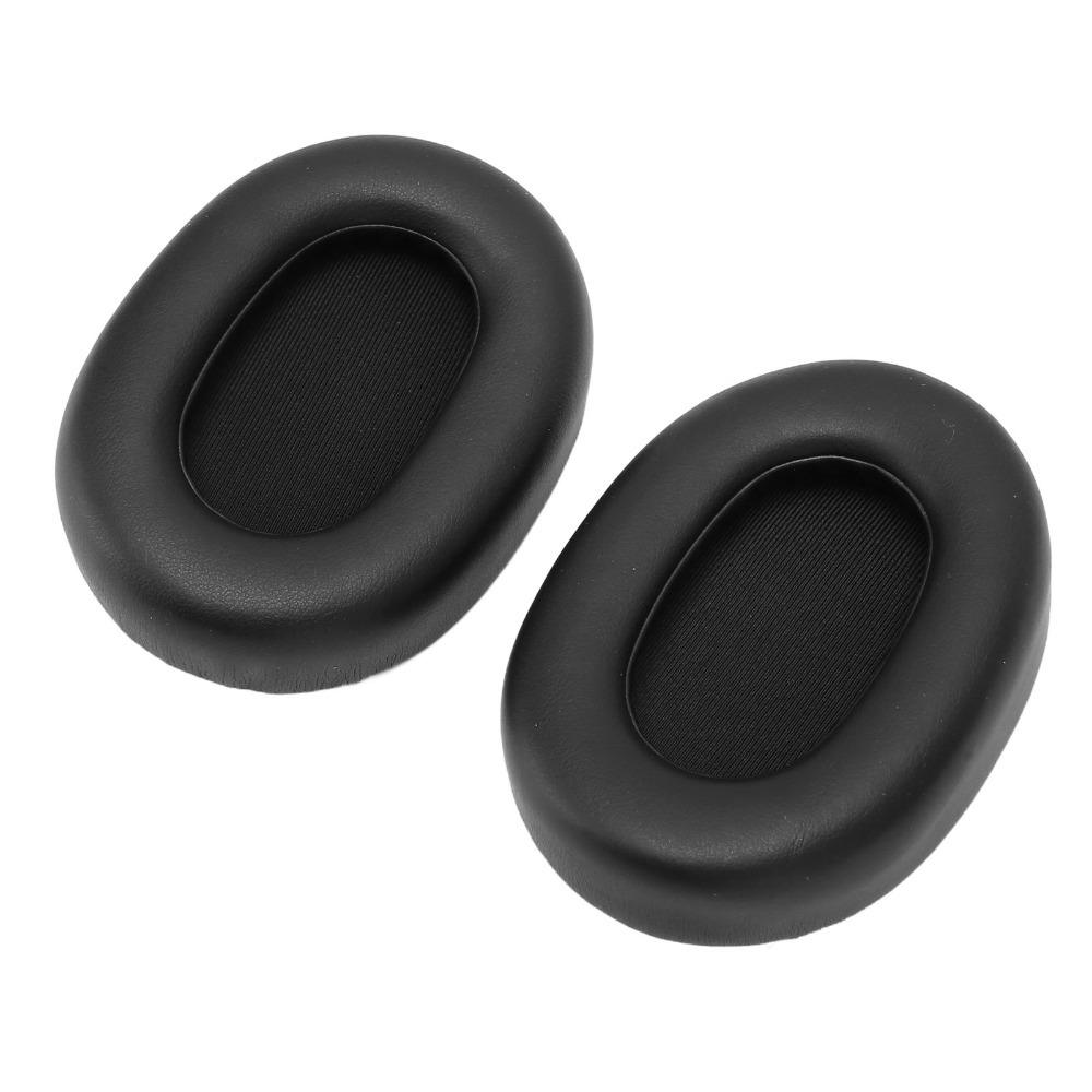 2PCS Black Replacement Ear Pads Leather Ear Covers for Elite 85h Wireless Headset Sound Equipment