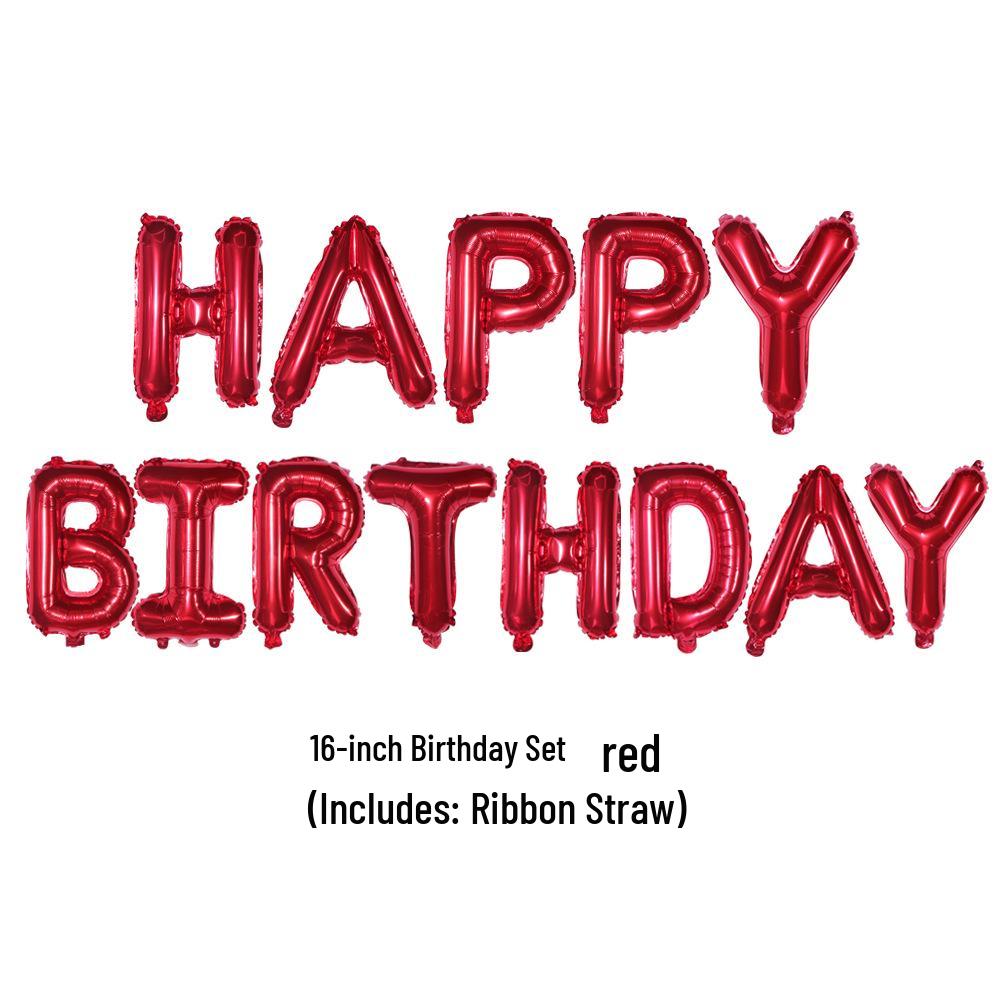 Набор украшений из 16-дюймовых шаров-букв «С Днем рождения»