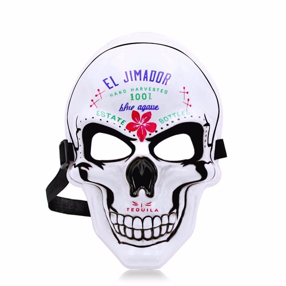 EL Dedicated Headwear Mask Skull Ghost Party Props Horror Mask Party Mask Props Cosplay Mask