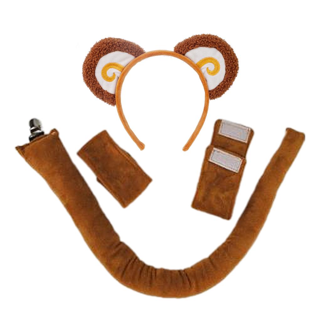 Cute Animal Ear Headband Hair Hoop Themed Party Supplies for Kids Adults Halloween Decorations Role Playing Party Props