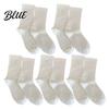 Comfortable Women Socks 5 Pairs Solid Color Cotton Set, Moisture Wicking Breathable Crew All Seasons for Women, Stretch Casual Mid-calf Spring