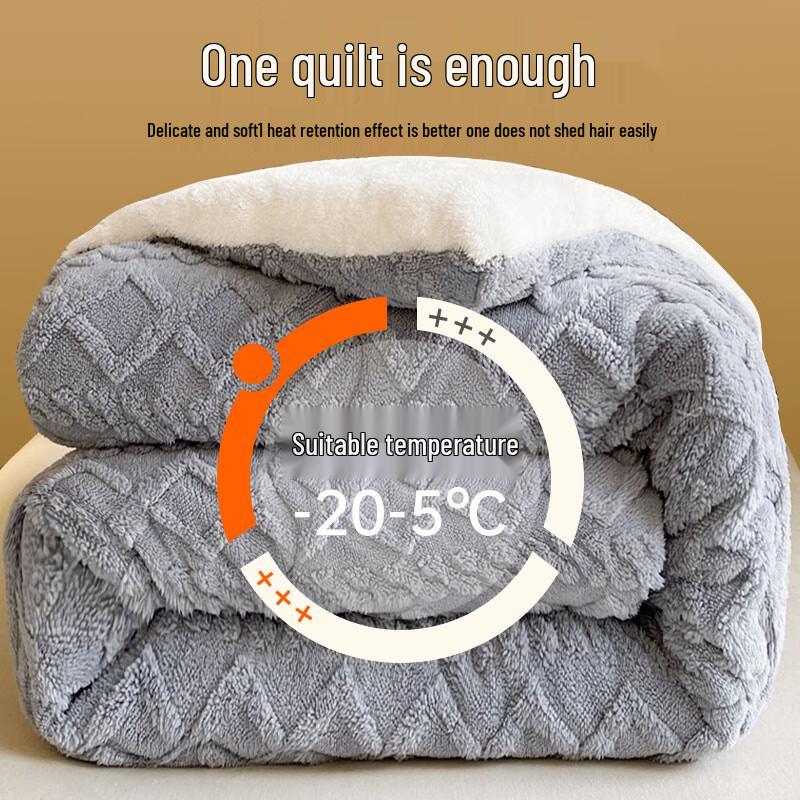 NanJiren Lamb Fleece Fiber Quilt