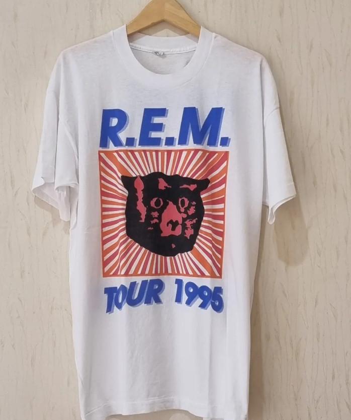 New Popular R.E.M Band Music Heavy Cotton S to 5XL Unisex Shirt CK772