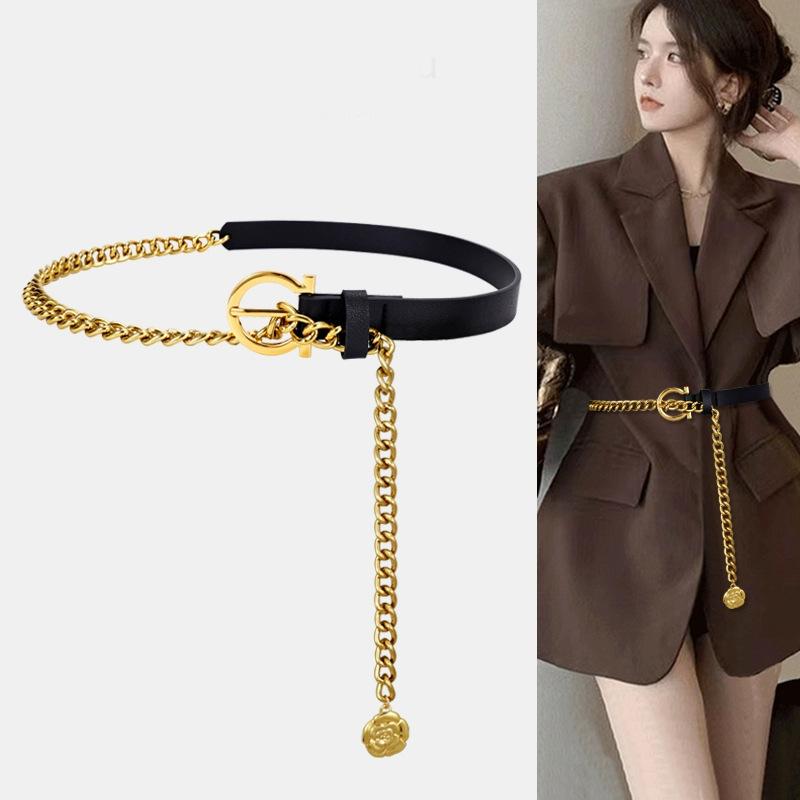 Четыре сезона в наличии новый ремень женский кожаный модный универсальный джинсовый ремень украшение с юбкой, костюмом, свитером талии крышка