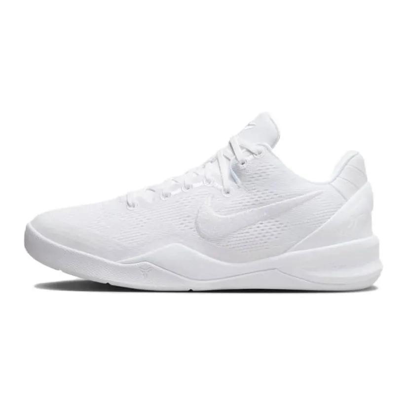 Nike Kobe 8 Школьные 'Halo' (унисекс) Белые / Белые / Белые Детские Баскетбольные Кроссовки FN0266 100