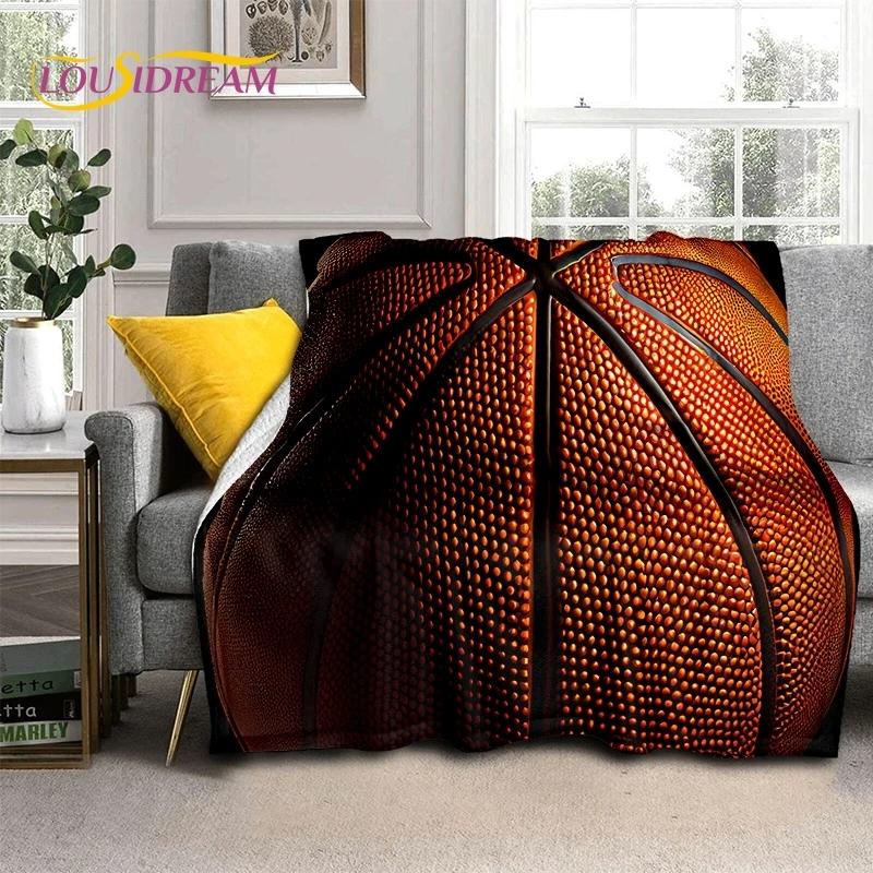 Новейшее мягкое фланелевое одеяло для баскетбольной площадки, для кроватей, спален, диванов, пикников, плед для отдыха на свежем воздухе, подарок