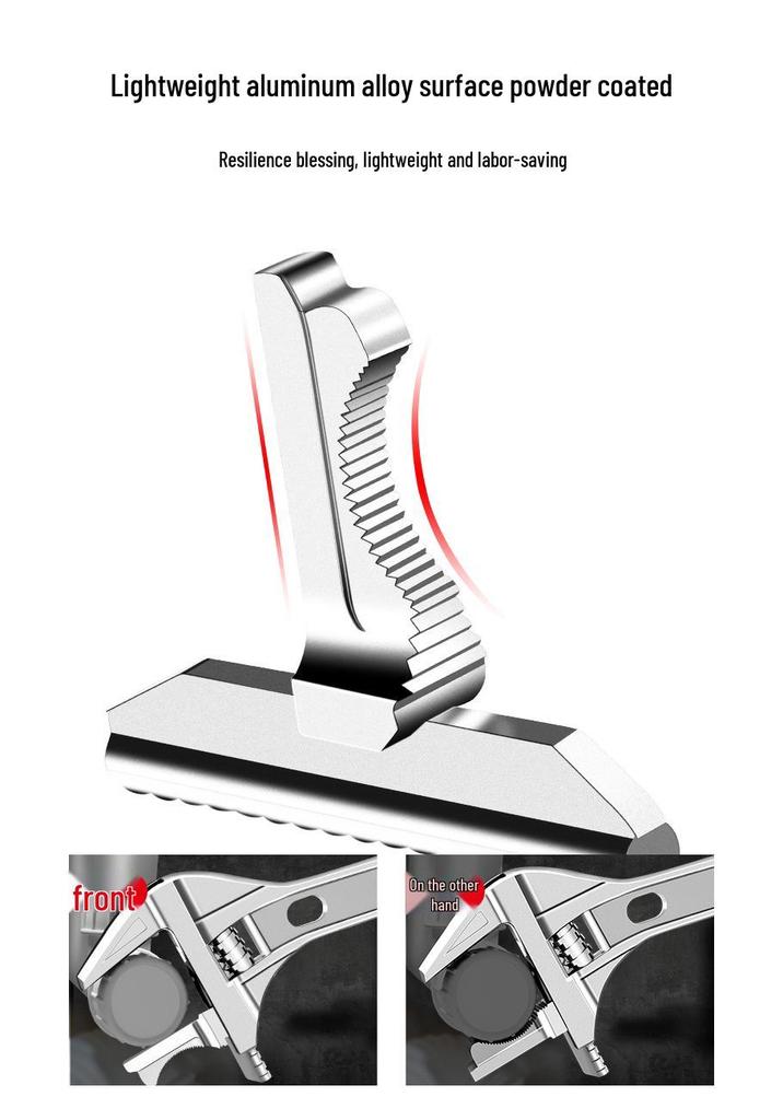 Large Opening Bathroom Wrench for Multifunctional Faucet, Hydronic Heating, and Drain Pipe Installation