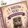 Cute Cat Pendant Set Advent Calendar 2026, 24 Days 2D Acrylic Christmas Ornaments Countdown Calendar, for Kids Collectible Pendants Holiday Tree Home