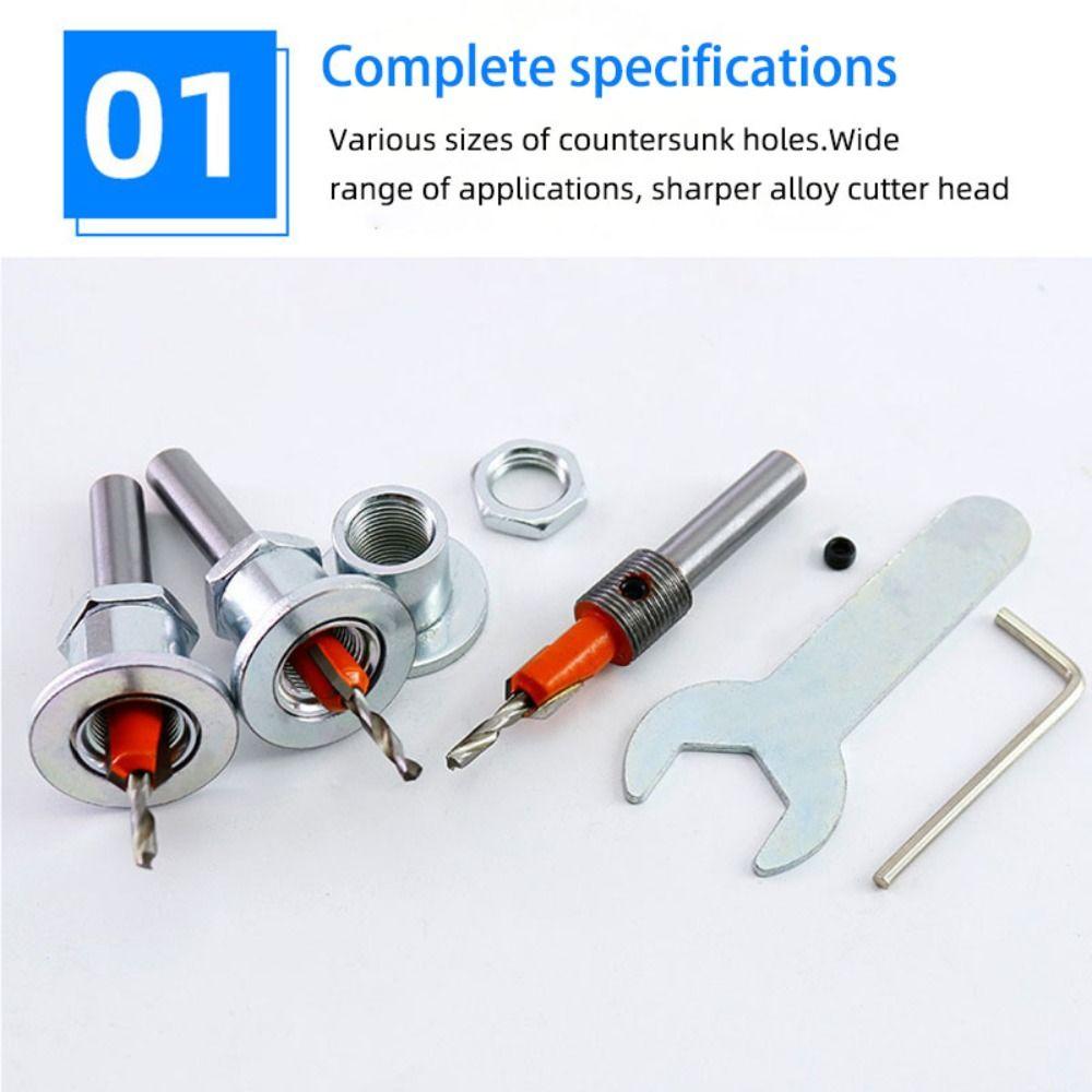 Adjustable Shank Countersink Drill Bit Wear Resistant Chamfer Tool  Screw Chamfer