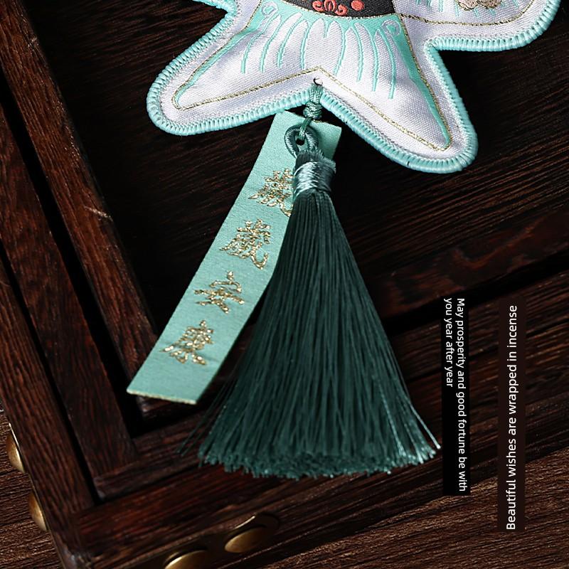 Dragon Boat Festival Kite Paper Kite Double-Sided Embroidery Sachet Sachet Bag Swallow Pouch Ancient Style Car Rearview Mirror Tassel Pendant
