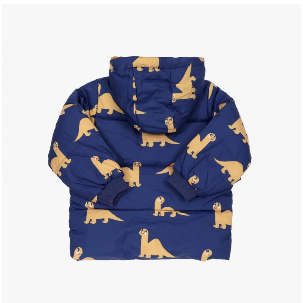 Детская куртка Mini Rodini Dinos Aop с капюшоном, пуховик 2571010960