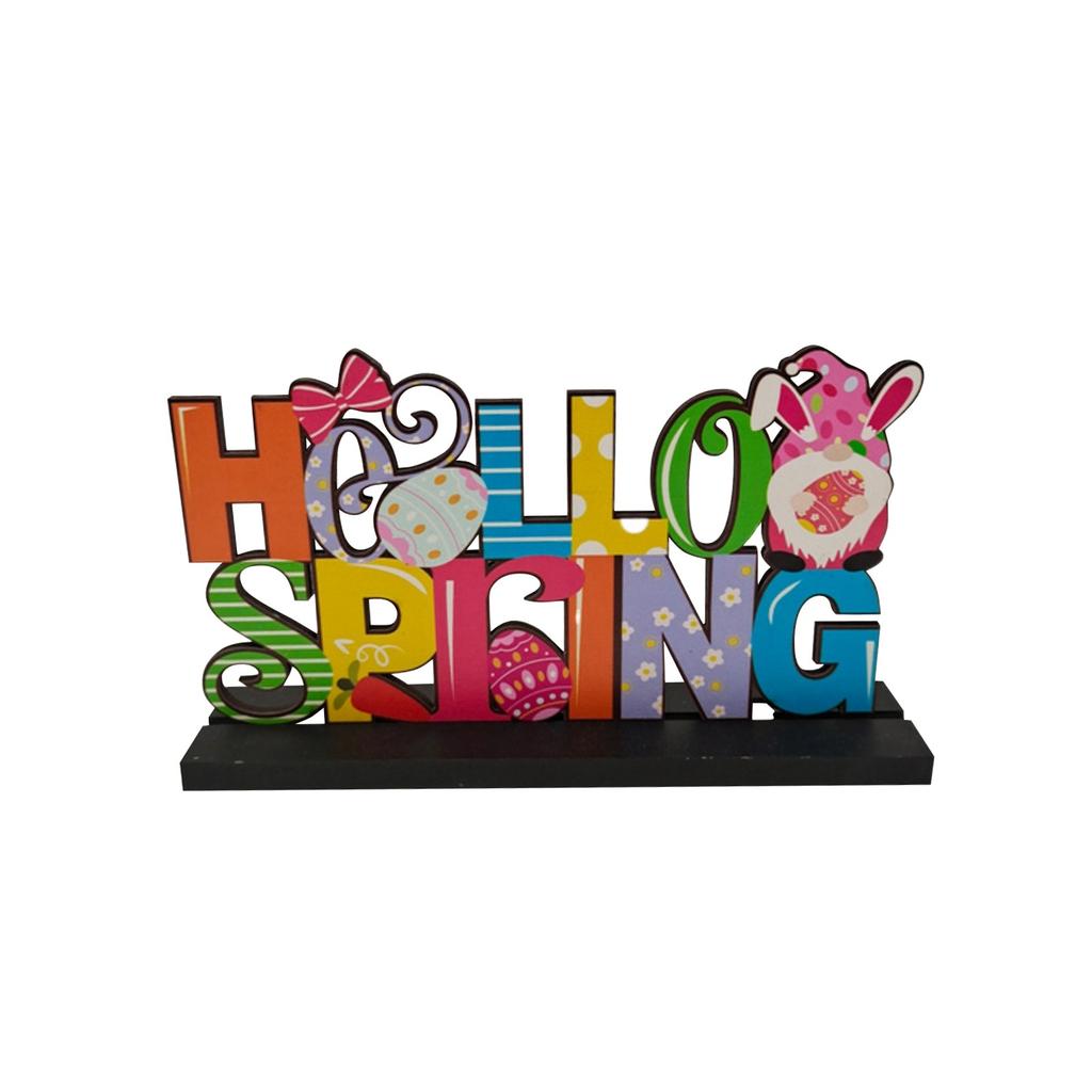 Деревянный Пасхальный Кролик Милый Стиль Домашние Украшения Декоративные Ремесла