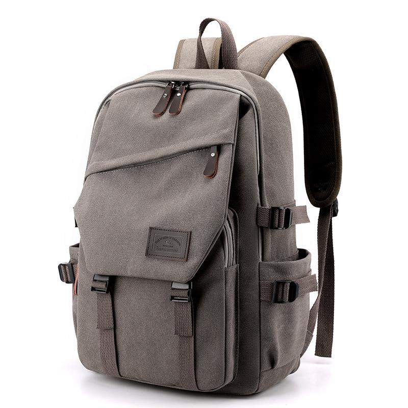 Большой Винтажный Холщовый Рюкзак для Студентов - Унисекс, для Младшей и Старшей Школы