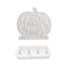 Halloween Pumpkin Candle Holder Mold Flexible Silicone Candlestick Molds Handmade Concrete Planter Cement Molds Decors