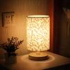 New Modern Soft Warm White Linen Touch Table Lamp - Elegant LED Nightstand Lamp with Soft Lighting for Bedroom and Living Room