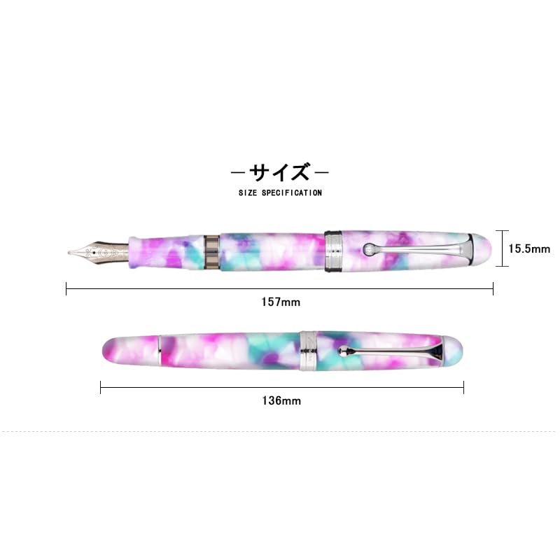 AURORA Fountain Pen Limited To 888 Pieces Mantova Hass CT 18K Inhalation Type Medium Point M 888-VMN-M