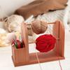 Wooden Yarn Holder Dispenser Stand Ball Storage Rack Stable Organizer for