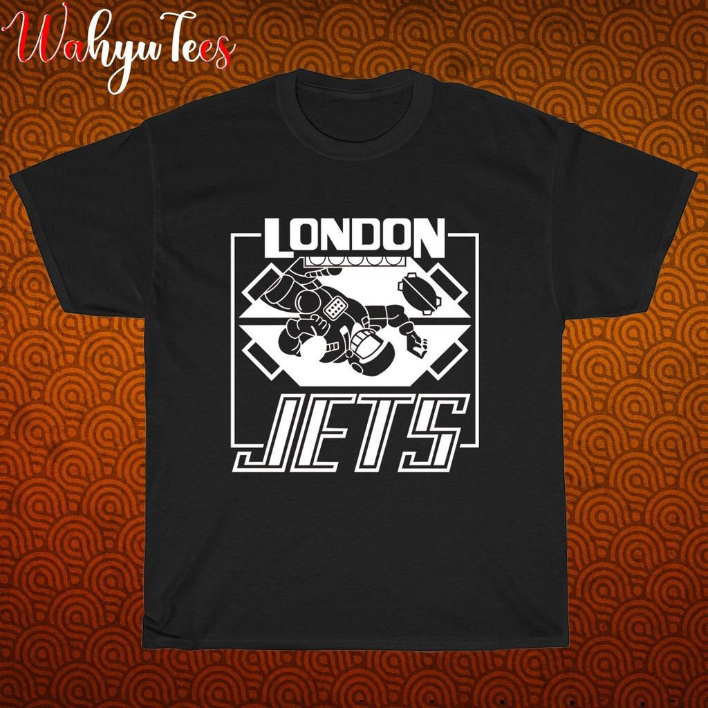 New Red Dwarf London Jets Logo Black/Grey/Navy/White Size S-5XL Unisex T-Shirt