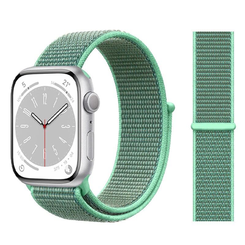 Нейлоновый ремешок-петля для Apple Watch Band 49 мм, 44 мм, 45 мм, 41 мм, 40 мм, 42 мм, 38 мм, браслет Correa iwatch series 3, 4, 5, 6 Se 7, 8, ультра, 49 мм, ремешок