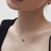 moi moi Petit rose pearl necklace (2 colors)