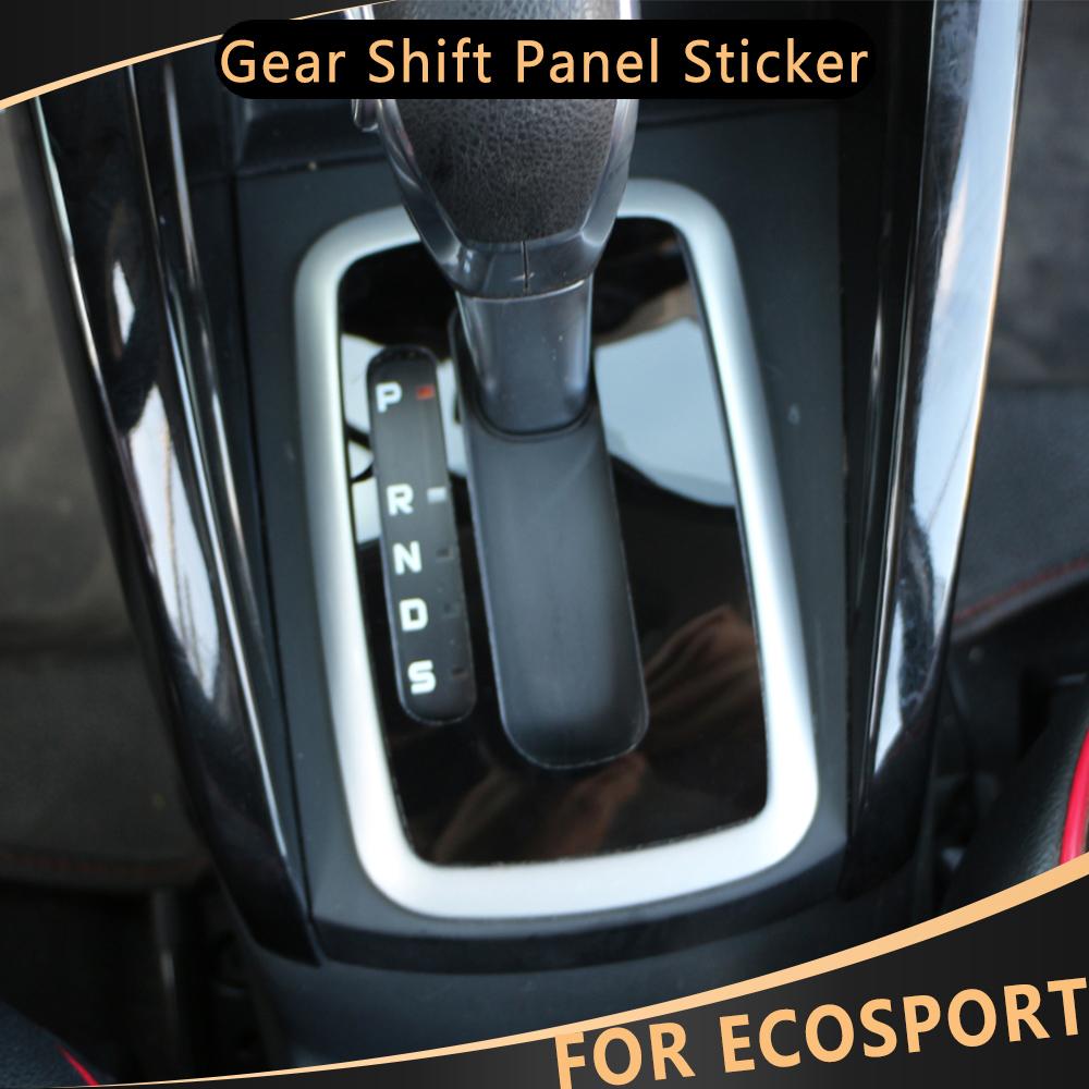 Автомобильная ручка переключения передач, наклейка на панель, декоративная накладка для Ford Ecosport 2013 2014 2015 2016 2017, наклейка на шестерню