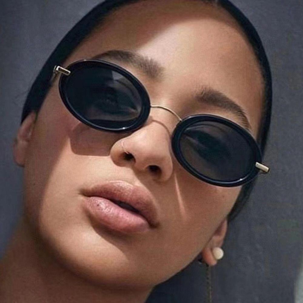 Retro Oval Sunglasses UV Protection Women Sunglasses Small Frame Sunglasses for Women & Men