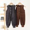 Children's Overalls Spring Autumn Casual Comfortable Pants Boys Girls Corduroy Pants