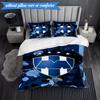 Football Club Emblem 3pcs K-pop music group Bedding set,Ideal for Bedroom, Dormitory,Including Duvet Cover And 2pcs Pillowcases,Fan gifts