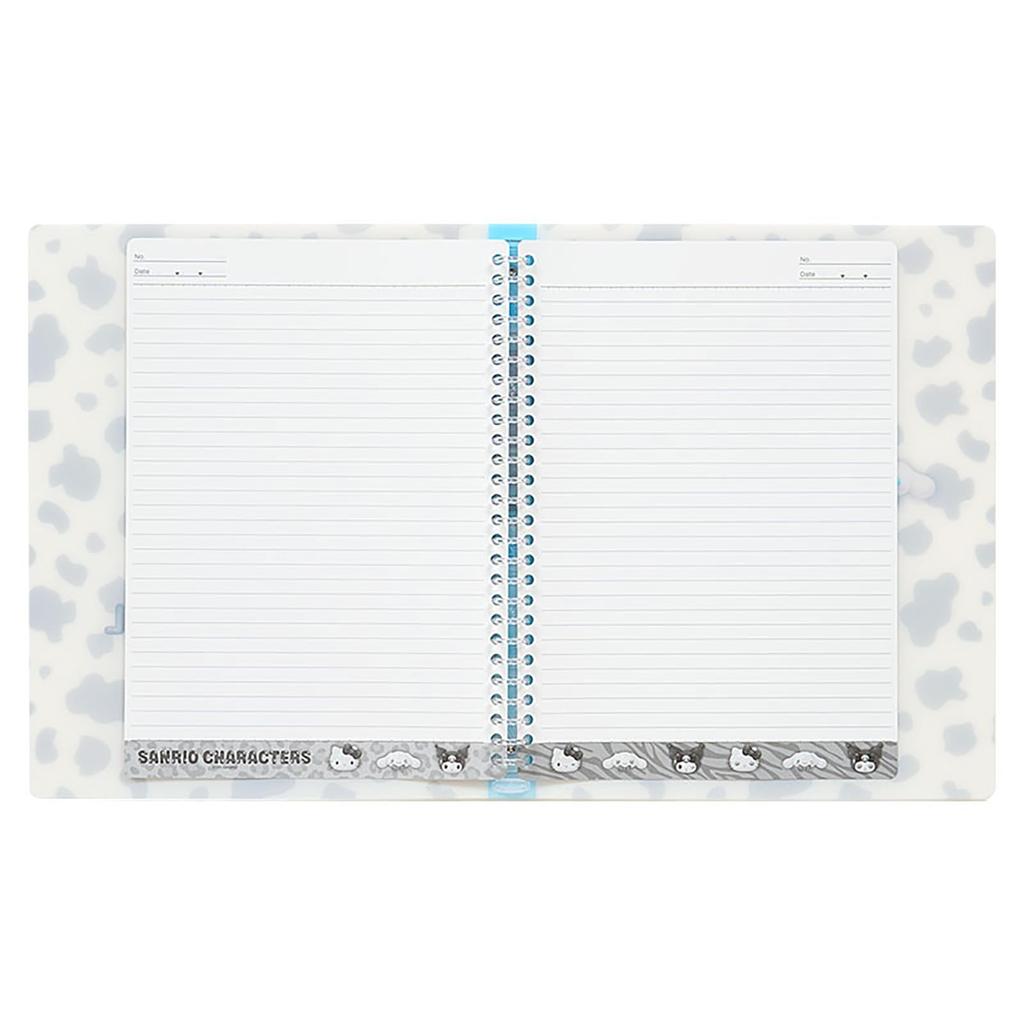 Sanrio Binder Cinnamoroll B5 Size Compatible 071528 Loose-Leaf (Monochrome Animal) PP/Paper 26-Hole