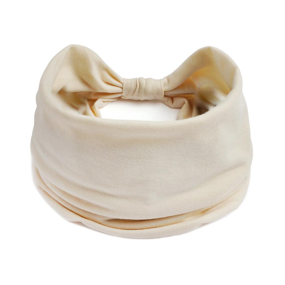 1PC Boho Solid Color Wide Headbands Vintage Knot Elastic Turban Headwrap for Women Girls Hair Accessories