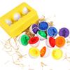 6Pcs Baby Matching Eggs Toy Shape Recognition Early Educational Learning Plastic Plaything Kids Gifts Game School Home