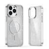 iPhone 16 Pro Glitter MagSafe Case - White Sparkle Edition by Hurtel