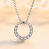 Female Geometric Round Necklace, Japanese and Korean Student, Personalized Circle Clavicle Chain