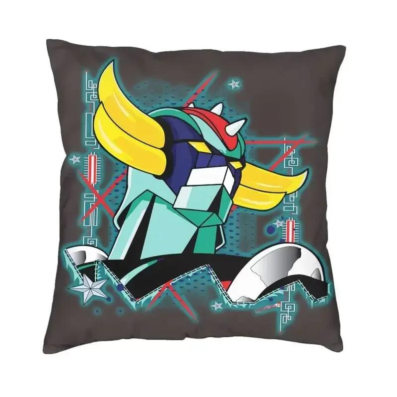 Наволочка Goldorak Grendizer для дивана Аниме НЛО Робот Голдрайк Луури Наволочка Квадратная D Печать Индивидуальная наволочка Белый,(11)