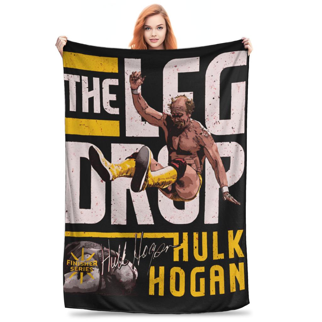 Hulk Hogan Rest Easy Brother 1953-2025 Blankets Quality Warm Soft  Throw Blanket Winter Students Couch Chair Pattern Bedspread