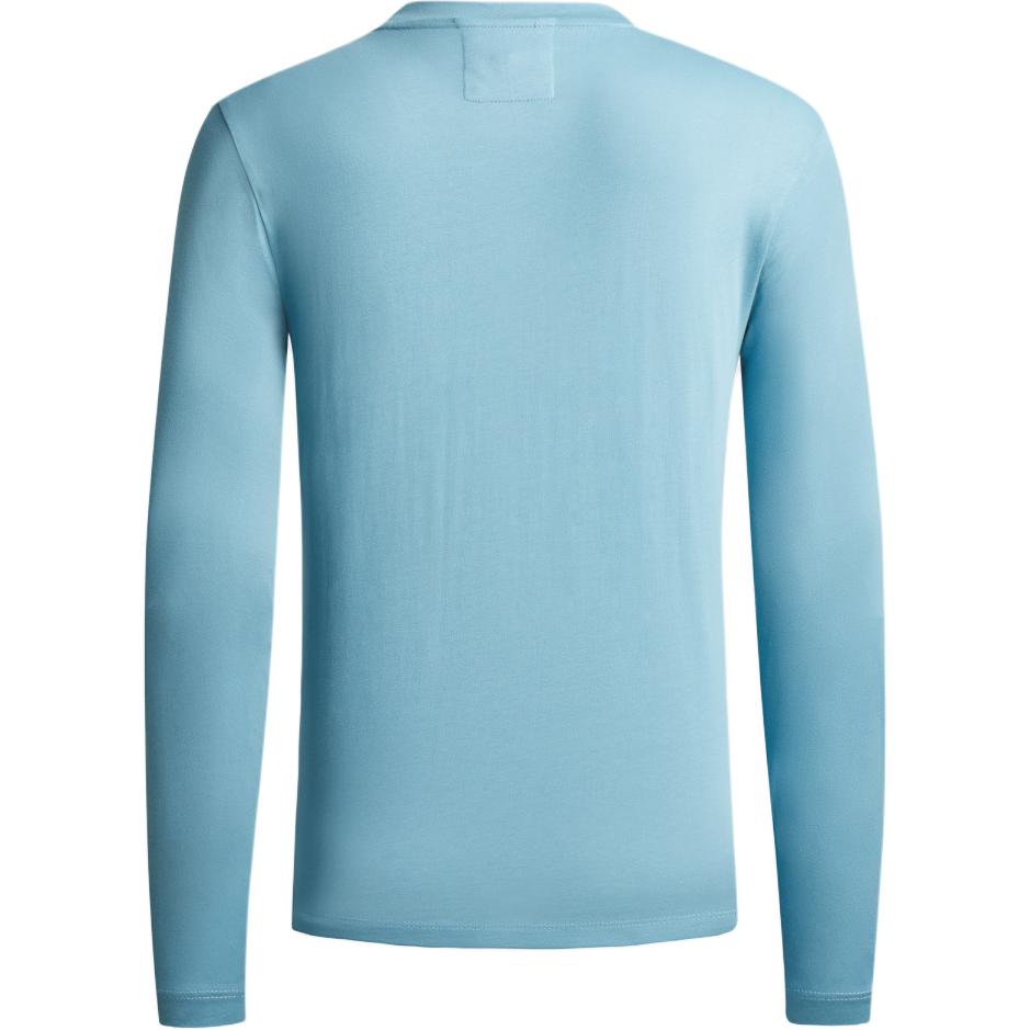 Emporio Armani Мужская футболка с длинным рукавом и принтом логотипа FW22, синяя 8N1TN8-1JPZZ-22F-0784