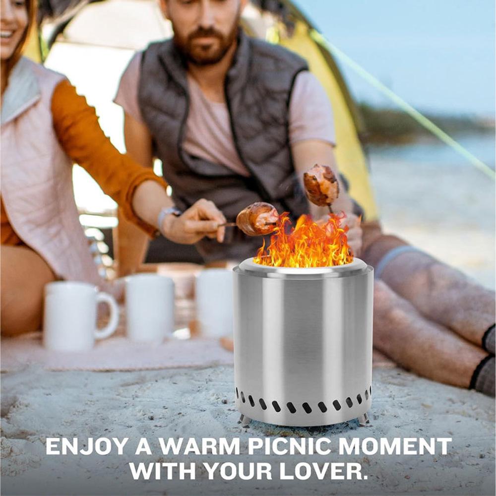 Smokeless Fire Pits for Outside Portable Fire Pit Small Firepit Ideal for Outdoor Camping RV Use