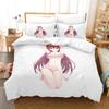 Kawaii Anime Lilith Asami Trinity Seven Постельное белье Single Twin Full Queen King Size Bed Set Adult Kids Bedroom Duvet cover Sets