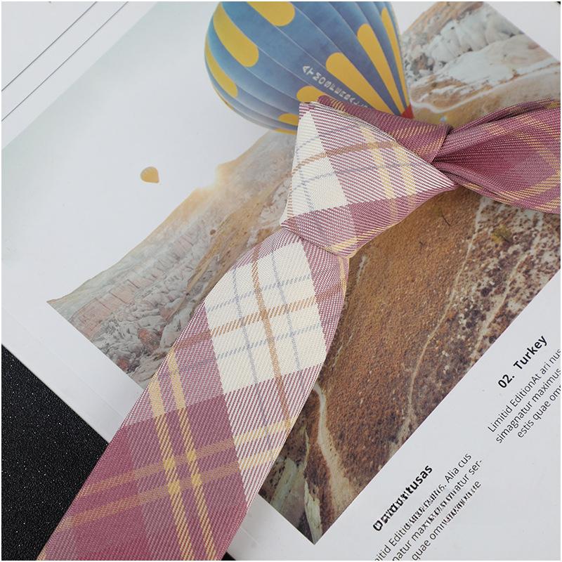 Fashion Cotton Neck Ties For Men Women Casual Plaid Tie For Boys Girls Suits Tie Slim Wedding Party Necktie Gravatas