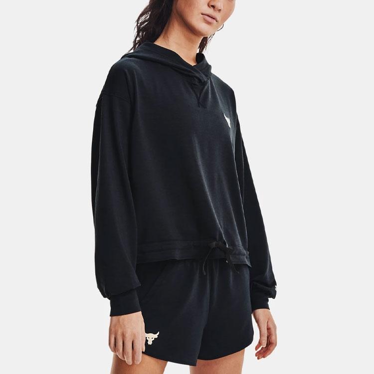 Under Armour Sweatshirts Women's Black Hooded Moderate Regular Unisex 1361059-001