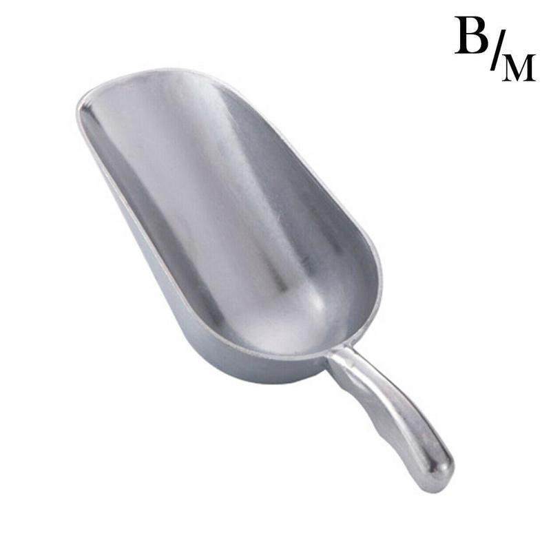 Алюминиевый металлический совок с круглым дном, совок для льда, сахара, сладких блюд, кухня, дом